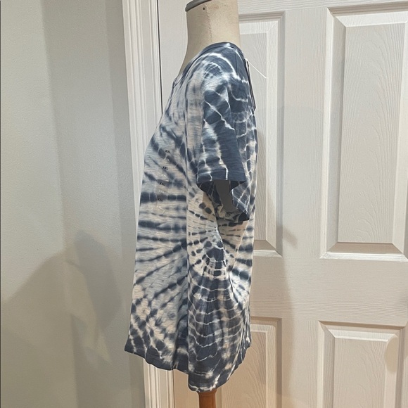 Nwts gap forever soft Tie-Dye Blue White short sleeve top T-shirt tee size XXL - Picture 6 of 11